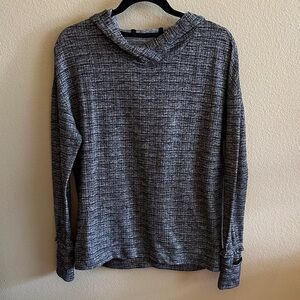 lululemon athletica Charcoal and Light Gray Turtleneck Sweater